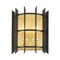 Z-Lite Haake 2 Light Wall Sconce, Satin Brass & Matte Black 338-2S-MB+SBR - alternate 1